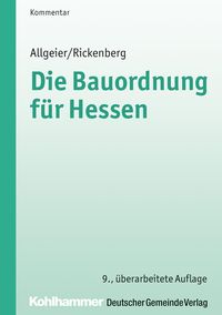 Produktbild: Die Bauordnung f&uuml;r Hessen