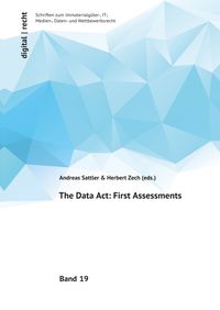 Produktbild: Digital | recht Schriften zum Immaterialg&uuml;ter-, IT-, Medien-, Daten- und Wettbewerbsrecht / The Data Act: First Assessments