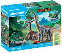 Produktbild: PLAYMOBIL 71819 Brachiosaurus-Begegnung mit Luftkissenboot