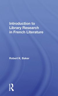 Produktbild: Introduction to Library Research in French Literature