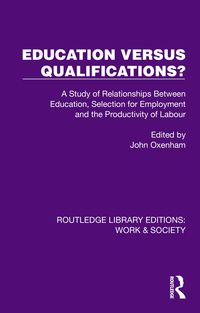 Produktbild: Education Versus Qualifications?