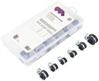 Produktbild: TRU COMPONENTS 93038c437 Befestigungsschelle TC-6649812 B&uuml;ndel-&Oslash;-Bereich 6 bis 16 mm 18 Teile