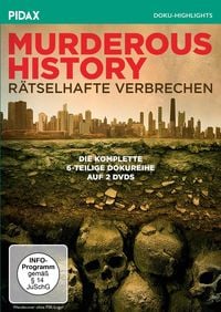 Produktbild: Murderous History - R&auml;tselhafte Verbrechen / Die komplette 6-teilige True-Crime-Dokureihe &uuml;ber aufsehenerregende historische Kriminalf&auml;lle (Pidax Doku-Highlights) [2 DVDs]