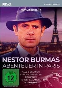 Produktbild: Nestor Burmas Abenteuer in Paris / Alle 8 deutsch synchronisierten Folgen der Krimiserie nach den Romanen von L&eacute;o Malet (Pidax Serien-Klassiker) [4 DVDs]