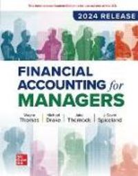 Produktbild: Spiceland, D: Financial Accounting for Managers: 2024 Releas