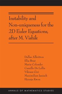 Produktbild: Instability and Non-Uniqueness for the 2D Euler Equations, After M. Vishik