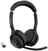 Produktbild: Jabra Evolve2 55 MS Stereo On Ear Headset Bluetooth&reg; Stereo Schwarz Noise Cancelling, Mikrofon-Rauschunterdr&uuml;ckung Headset