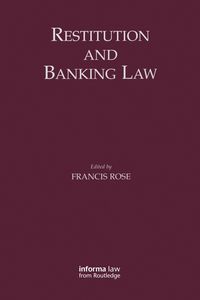Produktbild: Restitution and Banking Law