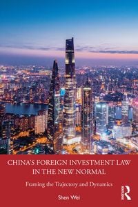 Produktbild: China's Foreign Investment Law in the New Normal