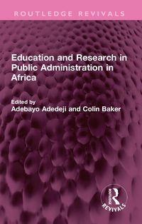 Produktbild: Education and Research in Public Administration in Africa