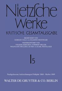Produktbild: Nachgelassene Aufzeichnungen. Fr&uuml;hjahr 1868 - Herbst 1869