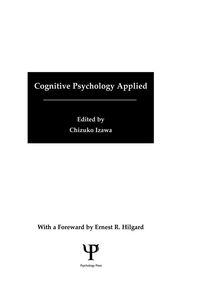 Produktbild: Cognitive Psychology Applied
