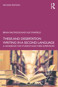 Produktbild: Thesis and Dissertation Writing in a Second Language