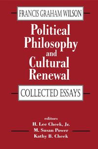 Produktbild: Political Philosophy and Cultural Renewal