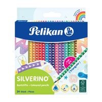 Produktbild: Pelikan Buntstifte SILVERINO dreieckig d&uuml;nn, 24er Set