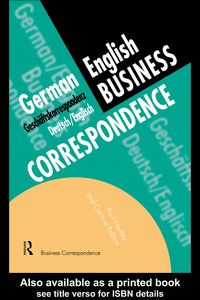 Produktbild: German/English Business Correspondence