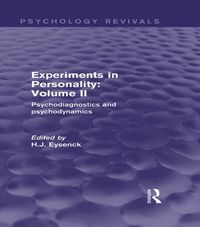 Produktbild: Experiments in Personality: Volume 2 (Psychology Revivals)