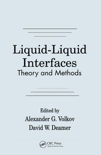 Produktbild: Liquid-Liquid InterfacesTheory and Methods