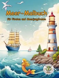 Produktbild: Meer-Malbuch f&uuml;r Piraten und Meerjungfrauen
