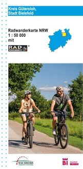 Produktbild: Kreis G&uuml;tersloh, Stadt Bielefeld Radwanderkarte mit Radverkehrsnetz NRW