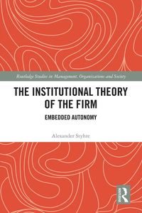 Produktbild: The Institutional Theory of the Firm