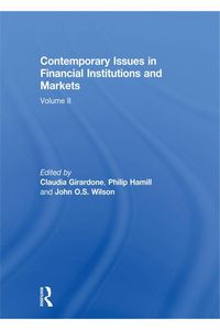 Produktbild: Contemporary Issues in Financial Institutions and Markets
