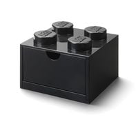Produktbild: LEGO&reg; Schubladenelement 4 Noppen Schwarz
