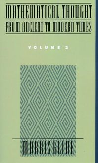 Produktbild: Mathematical Thought From Ancient to Modern Times, Volume 3
