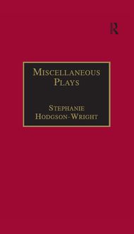 Produktbild: Miscellaneous Plays