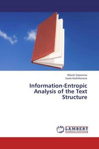 Produktbild: Information-Entropic Analysis of the Text Structure