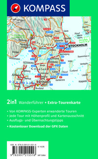 KOMPASS Wanderführer Schweden Süd und Mitte, Von Skåne bis Dalarna, 80 Touren