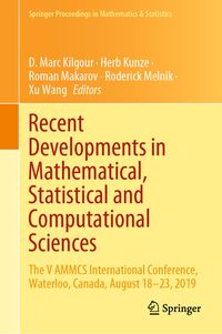 Produktbild: Recent Developments in Mathematical, Statistical and Computational Sciences