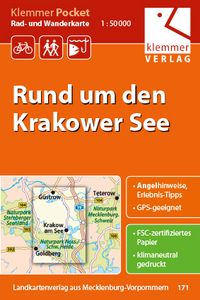 Produktbild: Klemmer Pocket Rad- und Wanderkarte Rund um den Krakower See