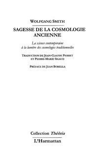 Produktbild: Sagesse de la cosmologie ancienne