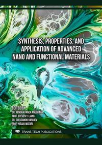 Produktbild: Synthesis, Properties, and Application of Advanced Nano and Functional Materials