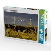 Produktbild: CALVENDO Puzzle Landschaft mit Windkraftanlagen | 1000 Teile Lege-Gr&ouml;&szlig;e 64x48cm Foto-Puzzle f&uuml;r gl&uuml;ckliche Stunden