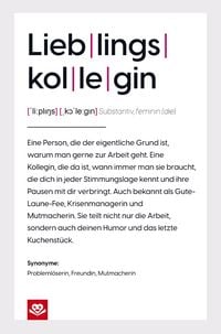 Produktbild: Lieblingskollegin Notizbuch Geschenkbuch: Die Definition einer besonderen Verbundenheit