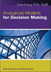Produktbild: Sanderson, C: Analytical Models for Decision-Making with CD