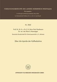 Produktbild: &Uuml;ber die Lipoide der Kaffeebohne