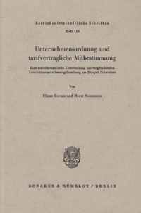 Produktbild: Unternehmensordnung und tarifvertragliche Mitbestimmung.