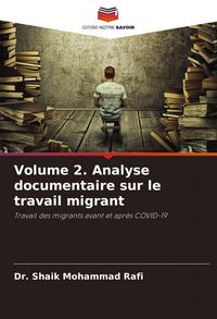 Produktbild: Volume 2. Analyse documentaire sur le travail migrant
