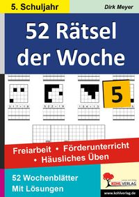 Produktbild: 52 R&auml;tsel der Woche / Klasse 5