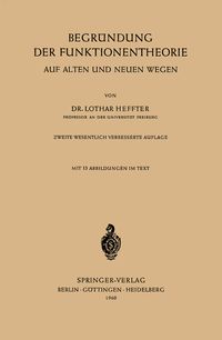 Produktbild: Begr&uuml;ndung der Funktionentheorie