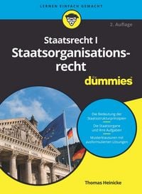 Produktbild: Staatsrecht I Staatsorganisationsrecht f&uuml;r Dummies