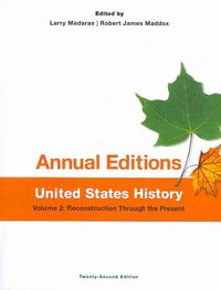Produktbild: Annual Editions Us Hist V02 Re