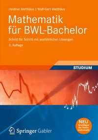 Produktbild: Mathematik f&uuml;r BWL-Bachelor