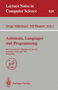 Produktbild: Automata, Languages, and Programming