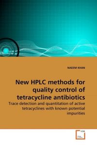 Produktbild: KHAN, N: New HPLC methods for quality control of tetracyclin
