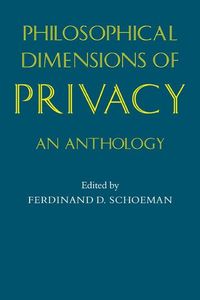 Produktbild: Philosophical Dimensions of Privacy