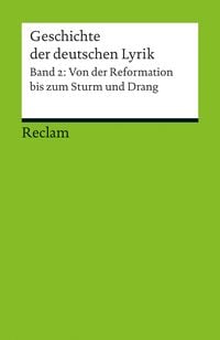 Produktbild: Geschichte der deutschen Lyrik